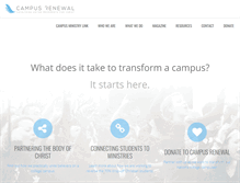 Tablet Screenshot of campusrenewal.org